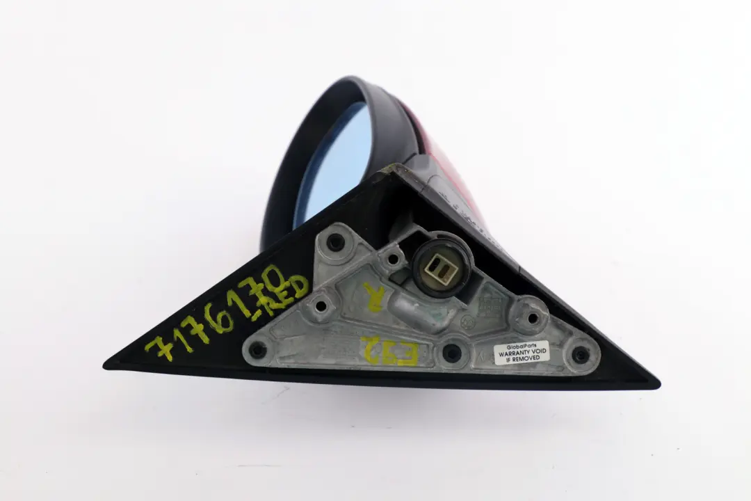 Right Heated Outside Wing Mirror O/S Red Metallic to BMW 3 Series E92 E93 with Part number 7176170 BMW 3 Series E92 E93 Right Heated Outside Wing Mirror O/S Red Metallic - SKU rhd-7176170-RED - Part number 7176170