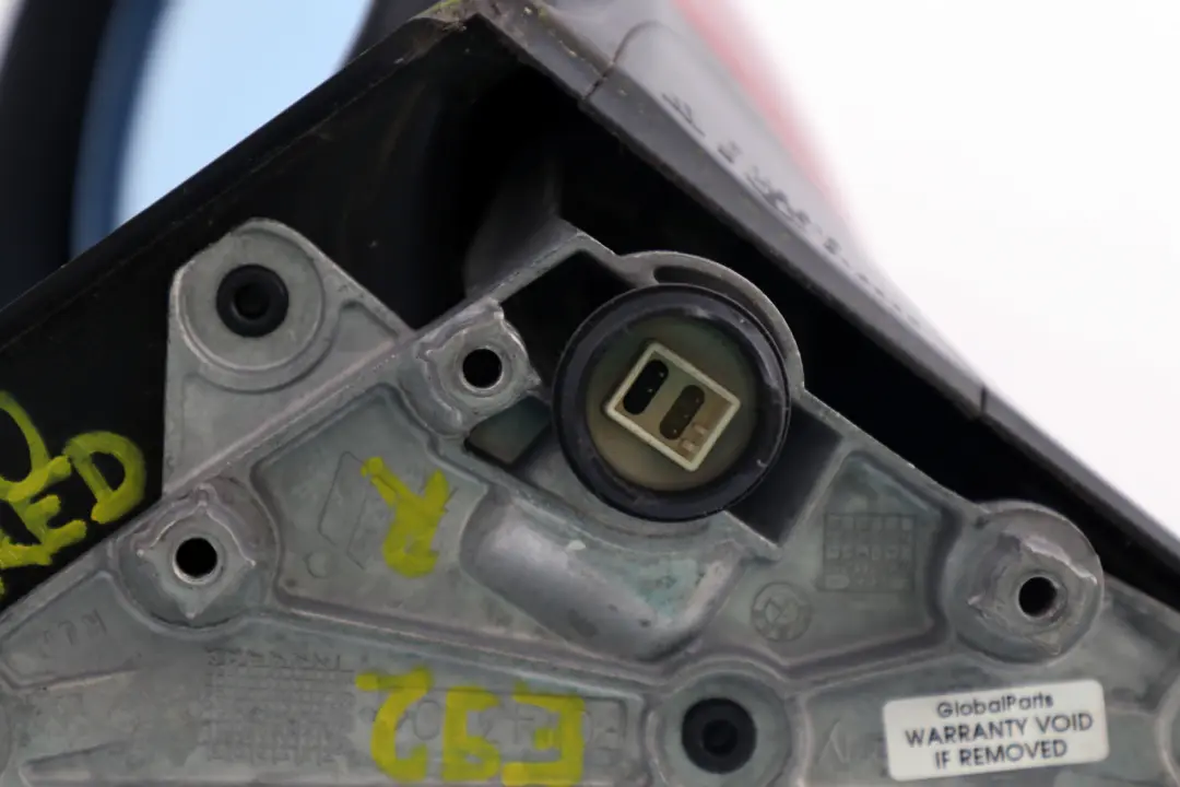 Right Heated Outside Wing Mirror O/S Red Metallic to BMW 3 Series E92 E93 with Part number 7176170 BMW 3 Series E92 E93 Right Heated Outside Wing Mirror O/S Red Metallic - SKU rhd-7176170-RED - Part number 7176170