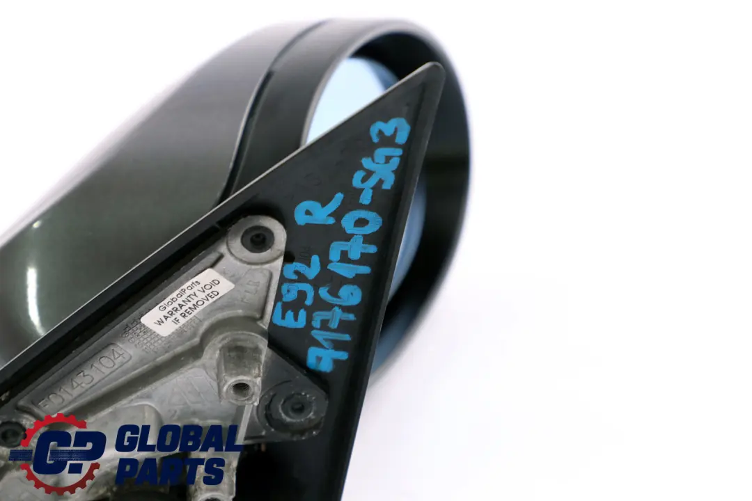 Right Heated Outside Wing Mirror O/S Sparkling Graphite to BMW 3 Series 3 E92 E93 with Part number 7176170 BMW 3 Series 3 E92 E93 Right Heated Outside Wing Mirror O/S Sparkling Graphite - SKU rhd-7176170-SG3 - Part number 7176170