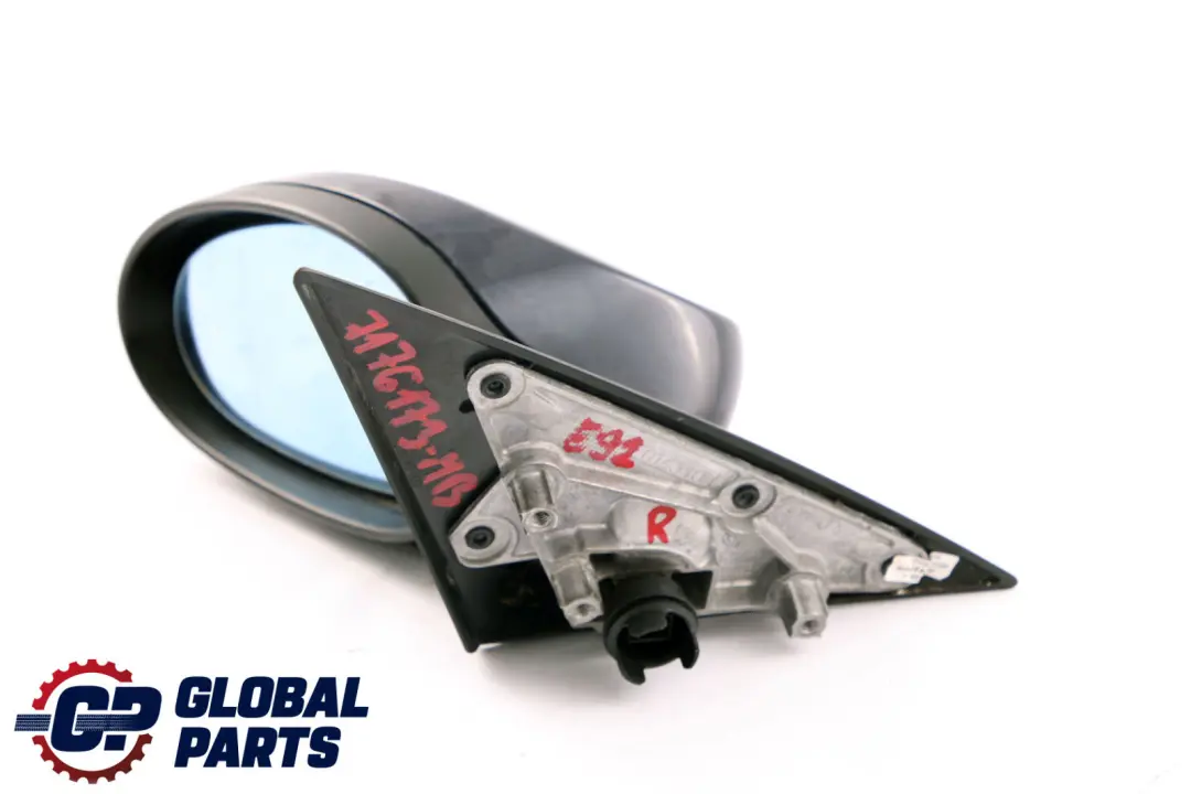 BMW 3 Series E92 E93 Left Wing Mirror N/S Monacoblau Metallic Monaco Blue A35 - SKU rhd-7176173-MB - Part number 7176173
