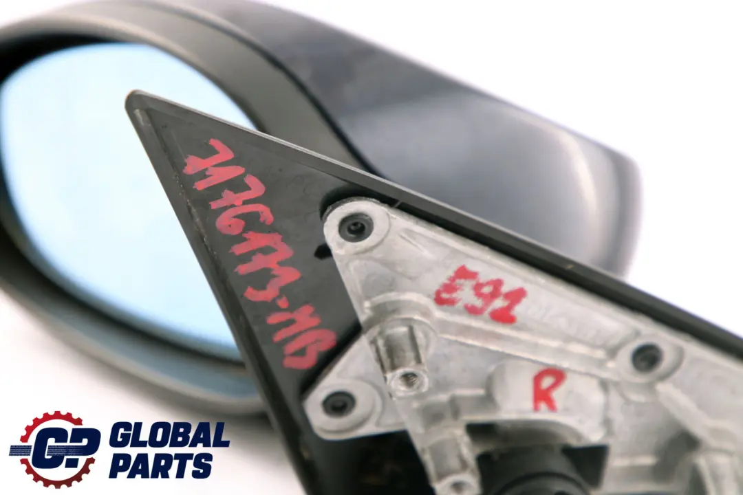 BMW 3 Series E92 E93 Left Wing Mirror N/S Monacoblau Metallic Monaco Blue A35 - SKU rhd-7176173-MB - Part number 7176173
