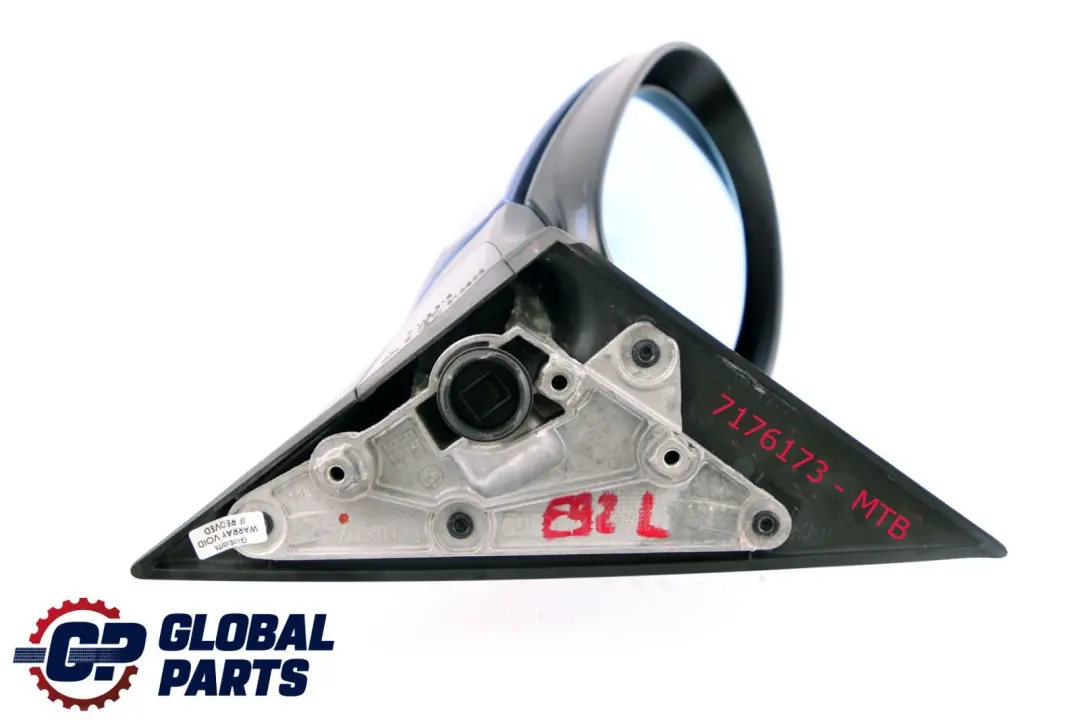 BMW 3 Series E92 E93 Left Outside Wing Mirror N/S Montegoblau Metallic Blue A51 - SKU rhd-7176173-MTB - Part number 7176173