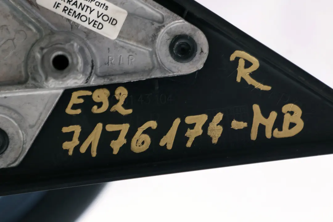 Right Heated Wing Mirror O/S Monacoblau Monaco Blue to BMW 3 Series E92 E93 with Part number 7176174 BMW 3 Series E92 E93 Right Heated Wing Mirror O/S Monacoblau Monaco Blue - SKU rhd-7176174-MB - Part number 7176174