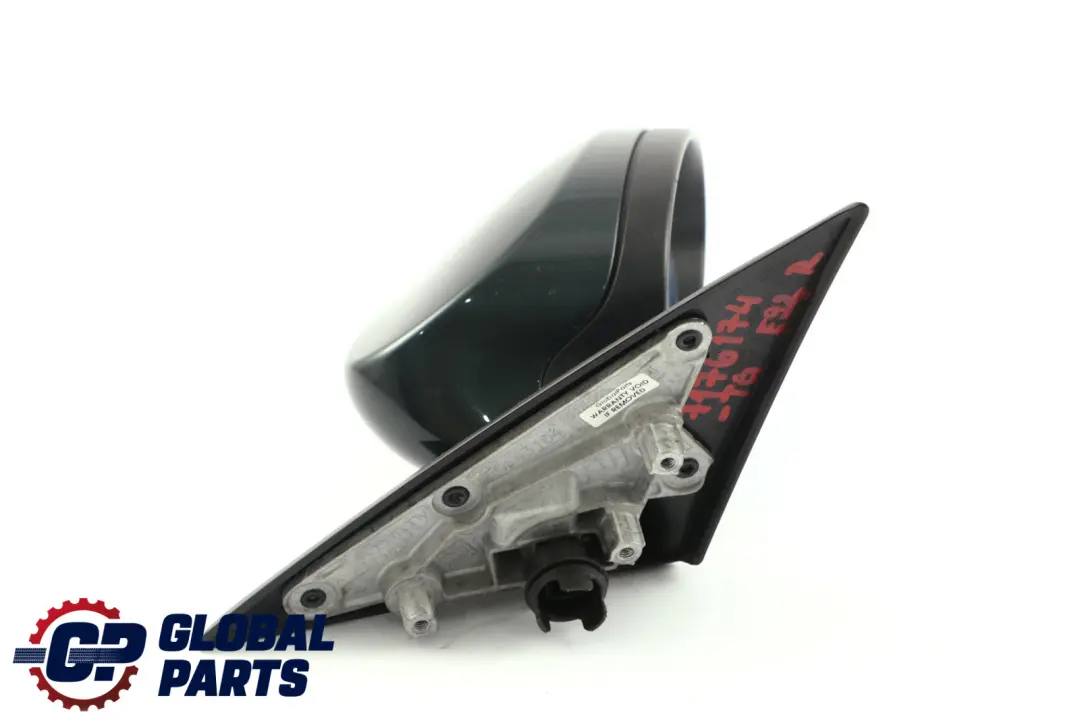 BMW 3 Series E92 Right Outside Wing Mirror O/S Tiefgruen Metallic Deep Green - SKU rhd-7176174-TG - Part number 7176174