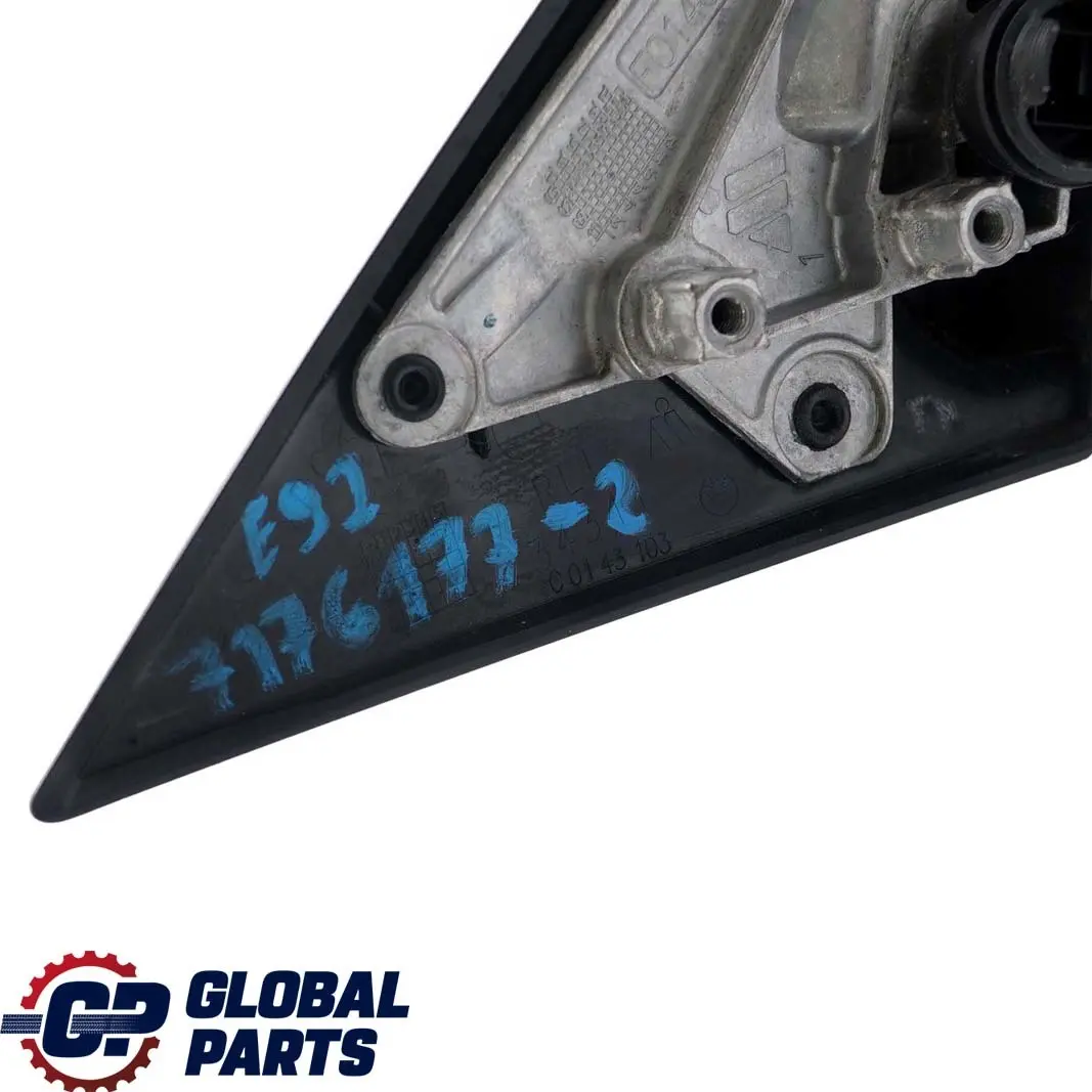 Outside Heated Base Wing Mirror Left N/S Power Fold to BMW 3 Series E92 E93 2 with Part number 7176177 BMW 3 Series E92 E93 2 Outside Heated Base Wing Mirror Left N/S Power Fold - SKU rhd-7176177-2 - Part number 7176177