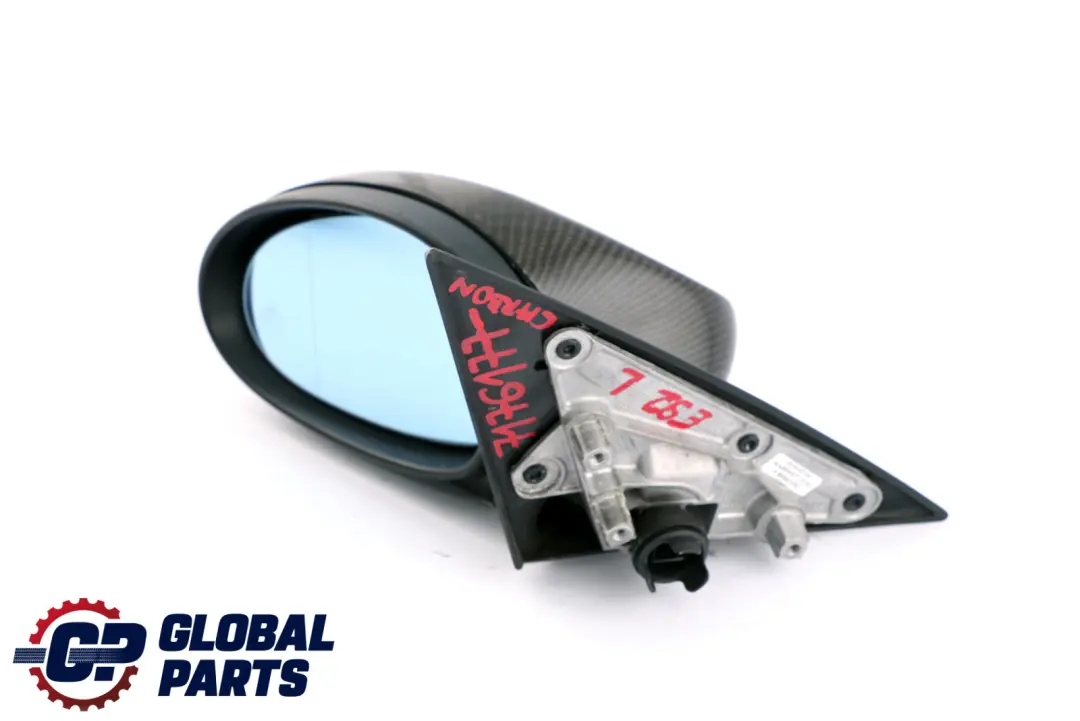 BMW 3 Series E92 E93 Power Fold Left Heated Wing Mirror N/S Memory Carbon - SKU rhd-7176177-CARBON - Part number 7176178