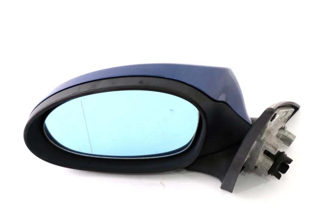 BMW 3 Series E92 E93 Power Fold Left Wing Mirror N/S Montegoblau Montego Blue - SKU rhd-7176177-MTB - Part number 7176177