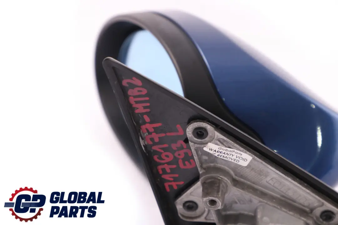 BMW 3 Series 2 E92 E93 Power Fold Left Wing Mirror N/S Montegoblau Montego Blue - SKU rhd-7176177-MTB2 - Part number 7176177