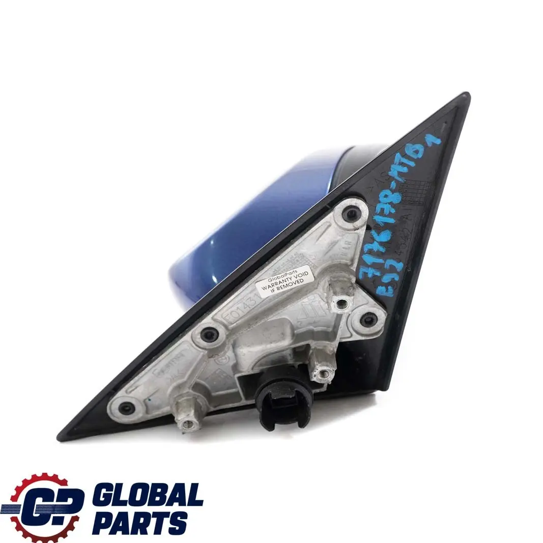 Fold Right Wing Mirror O/S Montegoblau Montego Blue to BMW 3 Series 1 E92 Power with Part number 7176178 BMW 3 Series 1 E92 Power Fold Right Wing Mirror O/S Montegoblau Montego Blue - SKU rhd-7176178-MTB1 - Part number 7176178