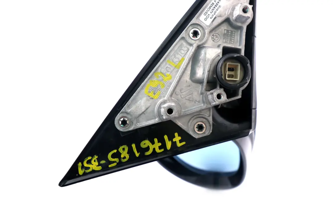 High Gloss Left Heated Wing Mirror N/S Black Sapphire to BMW 3 Series E92 M Sport with Part number 7176185 BMW 3 Series E92 M Sport High Gloss Left Heated Wing Mirror N/S Black Sapphire - SKU rhd-7176185-BS1 - Part number 7176185