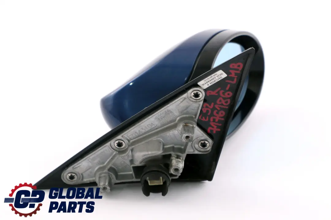 Right Wing Mirror High Gloss O/S Le Mans Blau Blue 381 to BMW 3 Series E92 M Sport with Part number 7176186 BMW 3 Series E92 M Sport Right Wing Mirror High Gloss O/S Le Mans Blau Blue 381 - SKU rhd-7176186-LMB - Part number 7176186