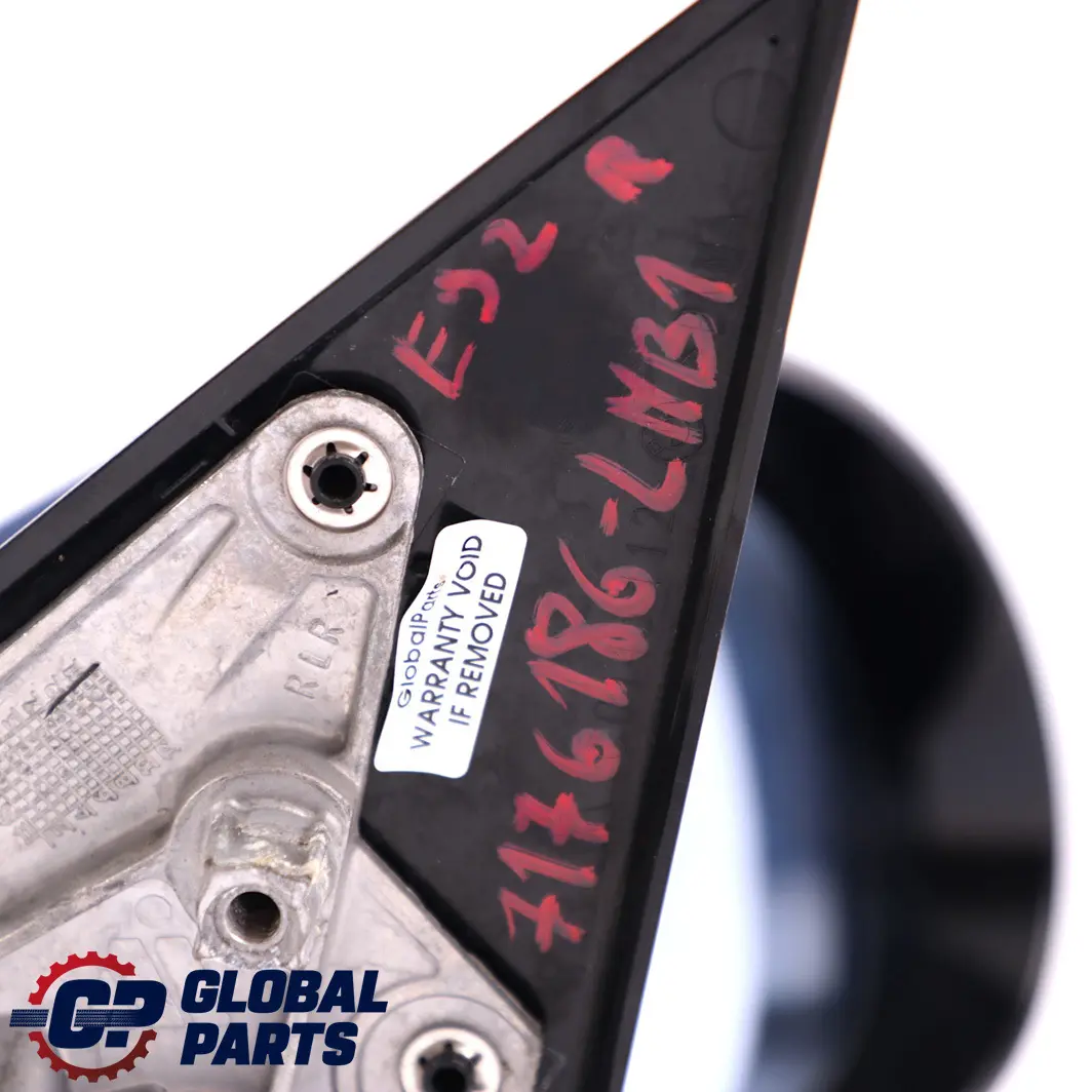 Right Wing Mirror High Gloss O/S Le Mans Blau Blue to BMW 3 Series 1 E92 M Sport with Part number 7176186 BMW 3 Series 1 E92 M Sport Right Wing Mirror High Gloss O/S Le Mans Blau Blue - SKU rhd-7176186-LMB1 - Part number 7176186