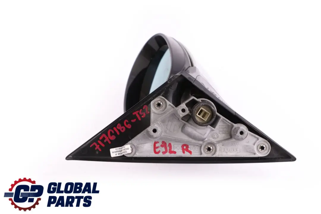 BMW 3 Series 2 E92 M Sport Right Wing Mirror High Gloss O/S Titansilber Silver - SKU rhd-7176186-TS2 - Part number 7176186