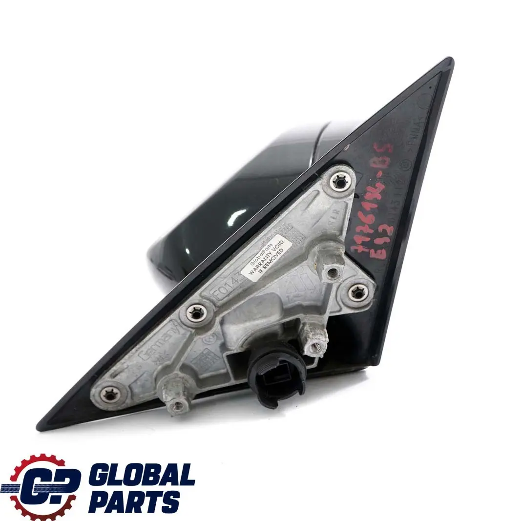  £BMW 3 Series E92 Power Fold Right Wing Mirror O/S High Gloss Black Sapphire 475 - SKU rhd-7176194-BS - Part number 7176194