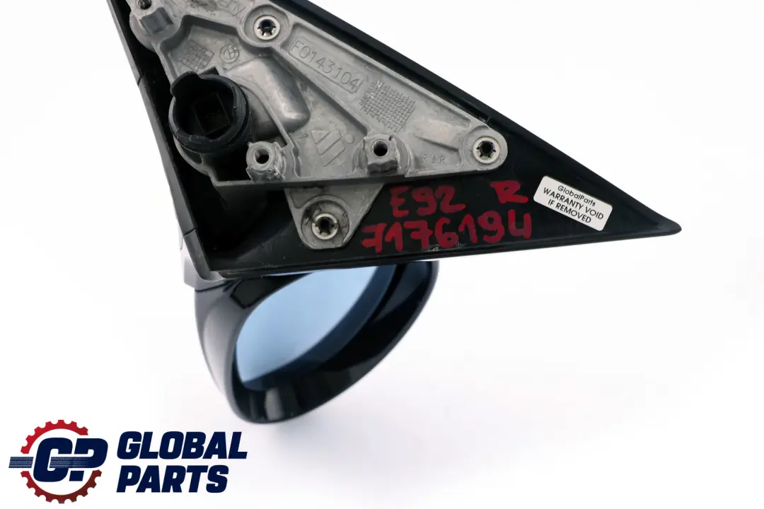 BMW 3 Series E92 Power Fold Right Heated Base Wing Mirror O/S High Gloss Memory - SKU rhd-7176194 - Part number 7176194