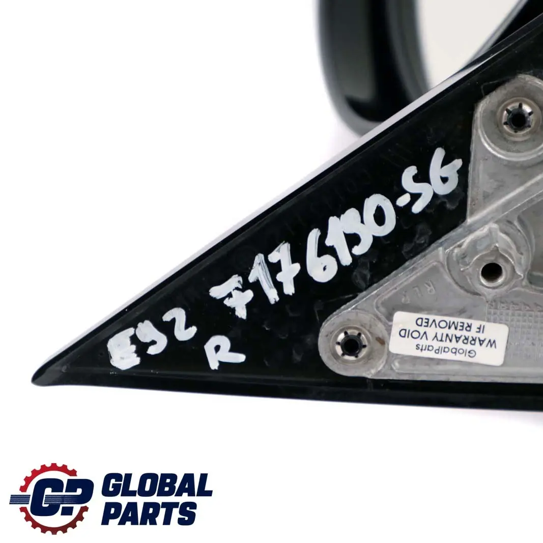 High Gloss Power Fold Auto Dip Right Mirror O/S Sparkling Graphite to BMW 3 E92 with Part number 7176198 BMW 3 E92 High Gloss Power Fold Auto Dip Right Mirror O/S Sparkling Graphite - SKU rhd-7176198-SG - Part number 7176198
