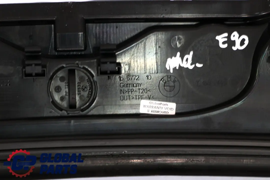 Windscreen Trim Panel Cover Scuttle Plate to BMW 3 Series E90 E91 with Part number 7180744 BMW 3 Series E90 E91 Windscreen Trim Panel Cover Scuttle Plate - SKU rhd-7180744 - Part number 7180744