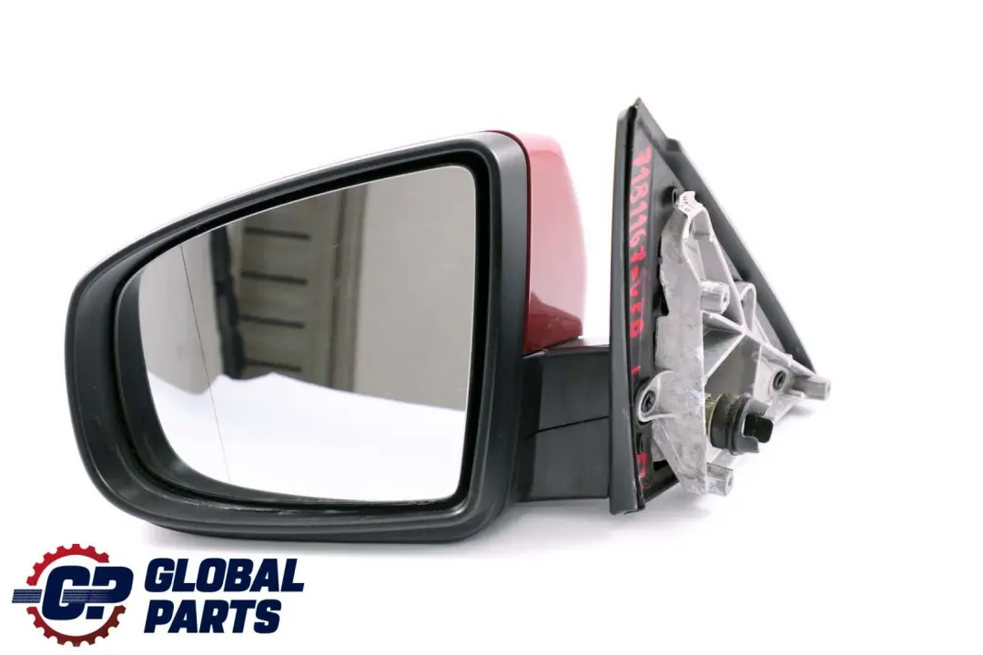 BMW X6 Series E71 Outside Left Wing Mirror N/S Vermilionrot Vermilion Red A82 - SKU rhd-7181167-VER - Part number 7181167