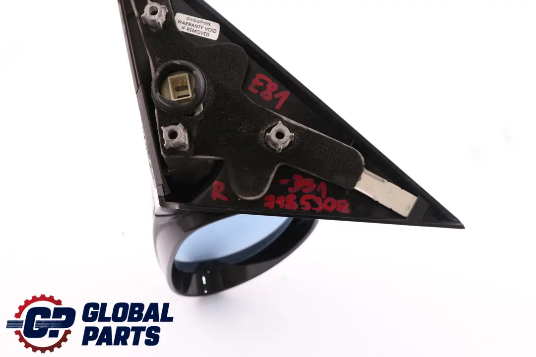 BMW 1 Series 1 E81 E82 E88 M Sport High Gloss Right Mirror O/S Black Sapphire - SKU rhd-7185308-BS1 - Part number 7185308