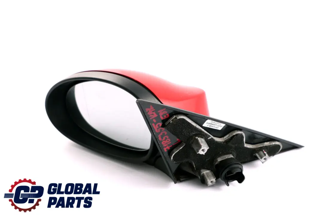 BMW 1 Series E81 E82 Left Outside Wing Mirror N/S Karmesinrot Crimson Red A61 - SKU rhd-7185355-KAR - Part number 7185355