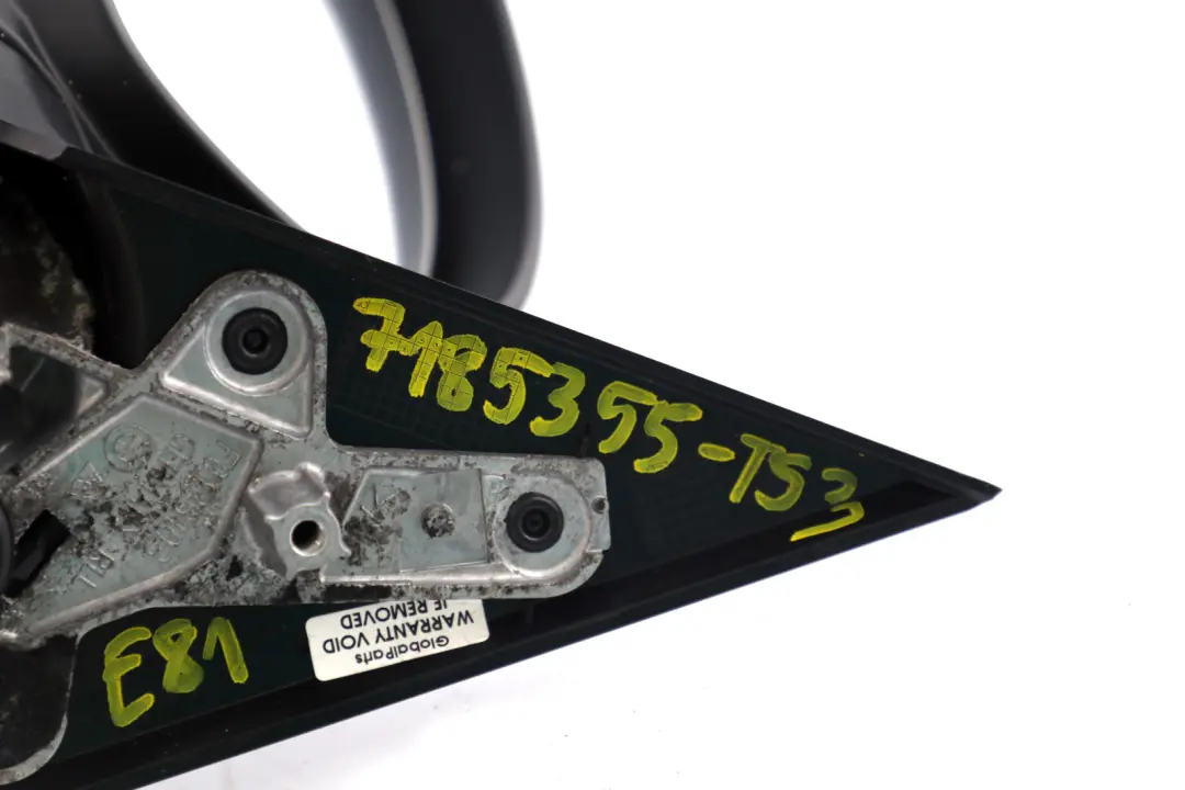 Left Heated Wing Mirror N/S Titanium Silver Metallic to BMW 1 Series 3 E81 E82 E88 with Part number 7185355 BMW 1 Series 3 E81 E82 E88 Left Heated Wing Mirror N/S Titanium Silver Metallic - SKU rhd-7185355-TS3 - Part number 7185355