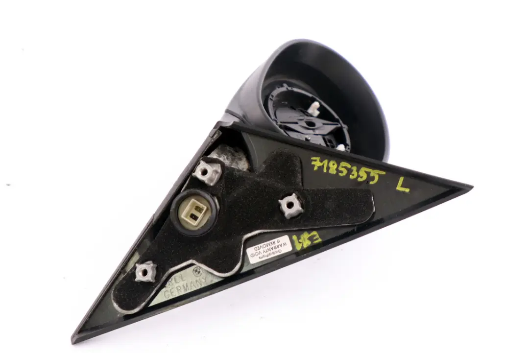 Heated Left Wing Mirror Base With Motor N/S 5 Pins to BMW 1 Series E81 E82 E88 with Part number 7185355 BMW 1 Series E81 E82 E88 Heated Left Wing Mirror Base With Motor N/S 5 Pins - SKU rhd-7185355 - Part number 7185355