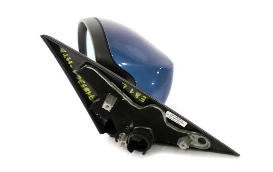 BMW 1 Series E81 E82 E88 Left Wing Mirror N/S Montegoblau Blue Metallic A51 - SKU rhd-7185361-MTB - Part number 7185361