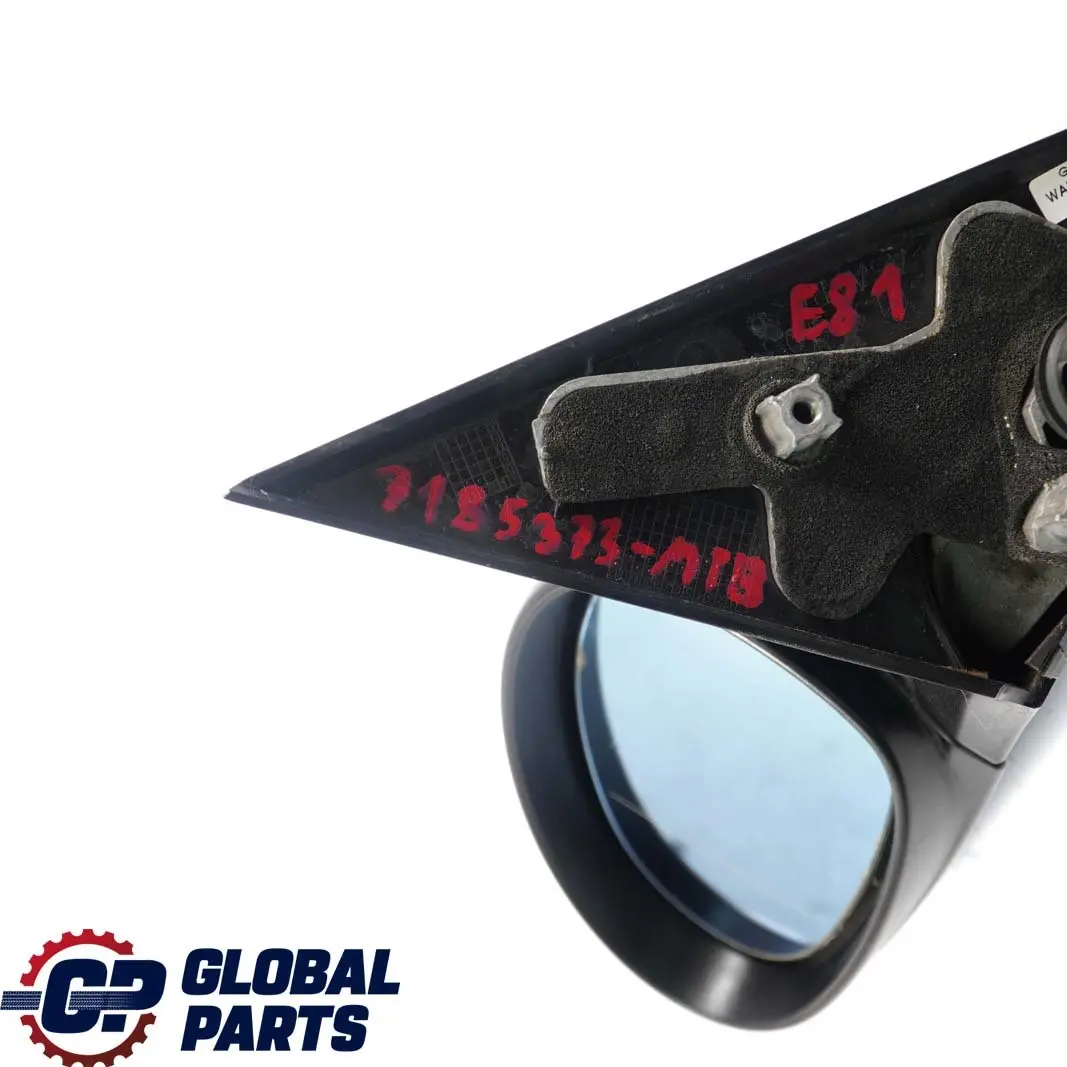 BMW 1 E81 E88 Power Fold Heated Left Wing Mirror N/S Montegoblau Blue - SKU rhd-7185373-MTB - Part number 7185373