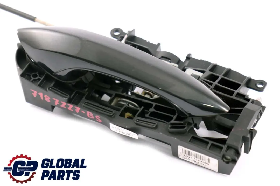 Outside Door Handle Front Left N/S Black Sapphire Metallic 475 to BMW 5 Series F10 with Part number 7175649 BMW 5 Series F10 Outside Door Handle Front Left N/S Black Sapphire Metallic 475 - SKU rhd-7187227-BS - Part number 7175649