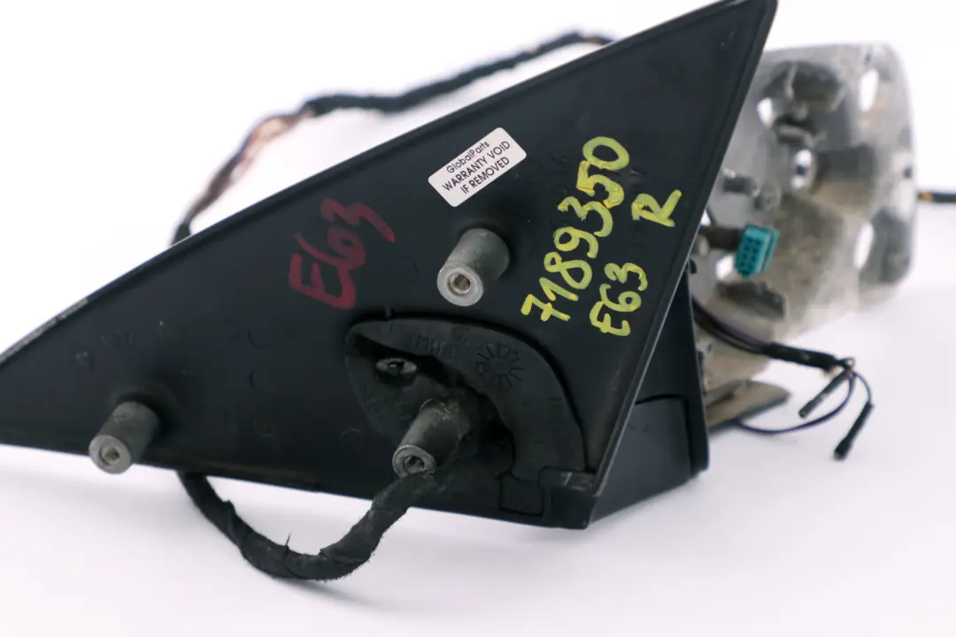 BMW 6 Series E63 E64 Auto Dip Power Fold Heated Right Base Wing Mirror O/S - SKU rhd-7189350 - Part number 7189350