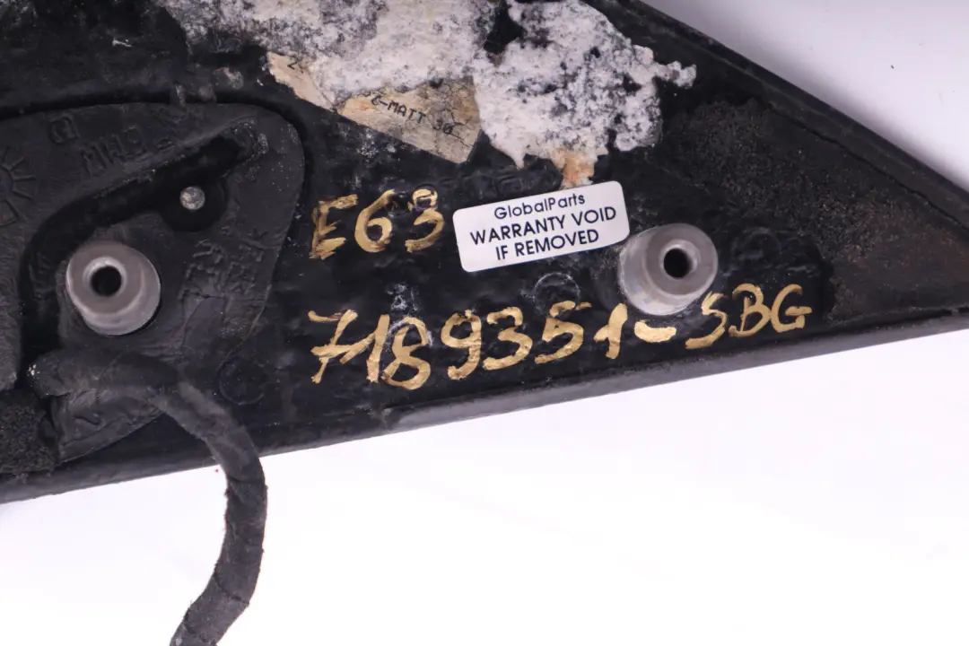 Dip Power Fold Heated Left Wing Mirror N/S Silbergrau to BMW 6 Series E63 E64 Auto with Part number 7189351 BMW 6 Series E63 E64 Auto Dip Power Fold Heated Left Wing Mirror N/S Silbergrau - SKU rhd-7189351-SBG - Part number 7189351