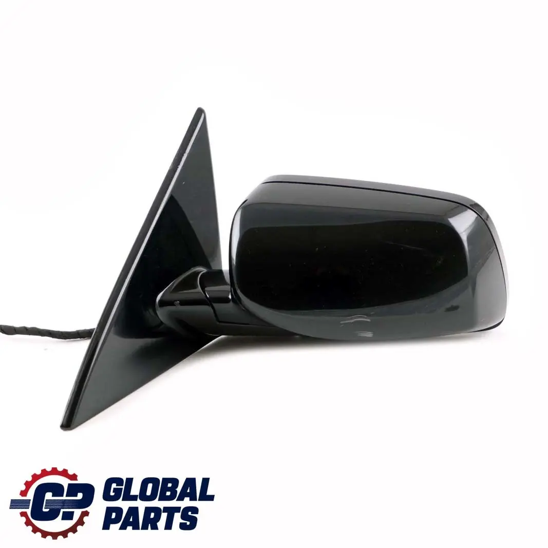 BMW 6 Series E63 E64 1 Auto Dip High Gloss Left Wing Mirror N/S Black Sapphire - SKU rhd-7189371-BS1 - Part number 7189371