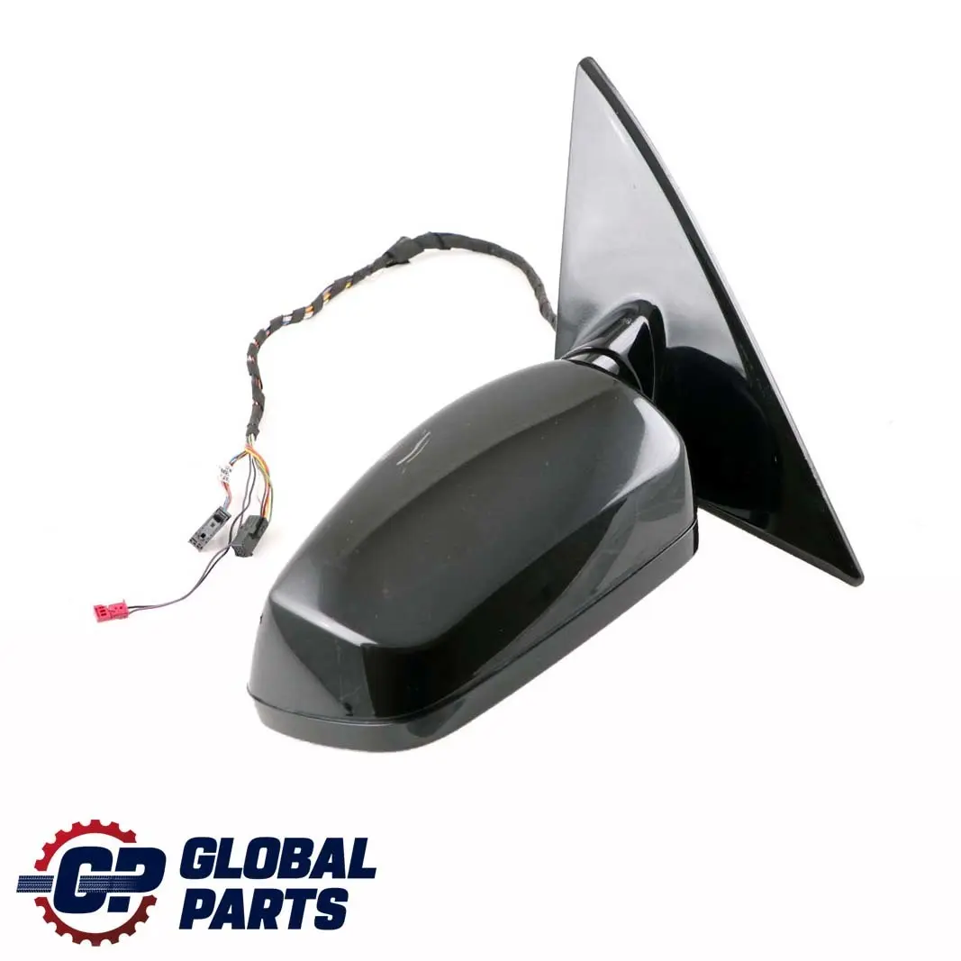 BMW 6 Series E63 E64 1 Auto Dip High Gloss Left Wing Mirror N/S Black Sapphire - SKU rhd-7189371-BS1 - Part number 7189371