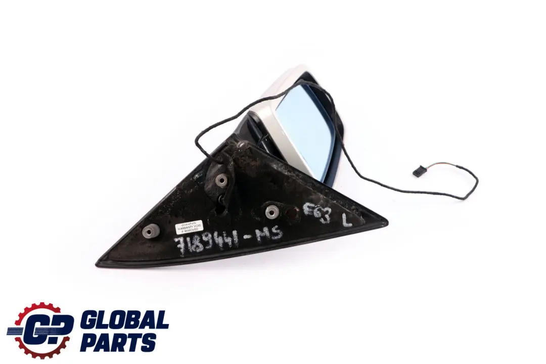 High Gloss Left Wing Mirror N/S Mineralsilber Silver A14 to BMW 6 Series E63 E64 with Part number 7189441 BMW 6 Series E63 E64 High Gloss Left Wing Mirror N/S Mineralsilber Silver A14 - SKU rhd-7189441-MS - Part number 7189441