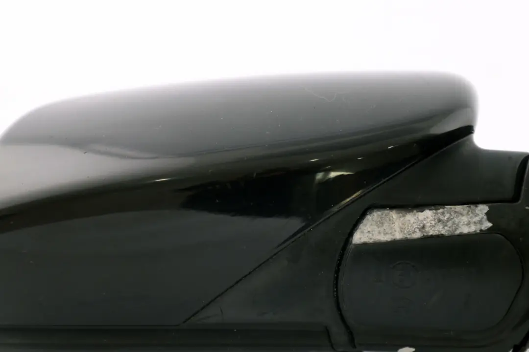 BMW 5 Series E60 E61 Heated Right Wing Mirror O/S Black Sapphire Metallic 475 - SKU rhd-7189486-BS - Part number 7189486