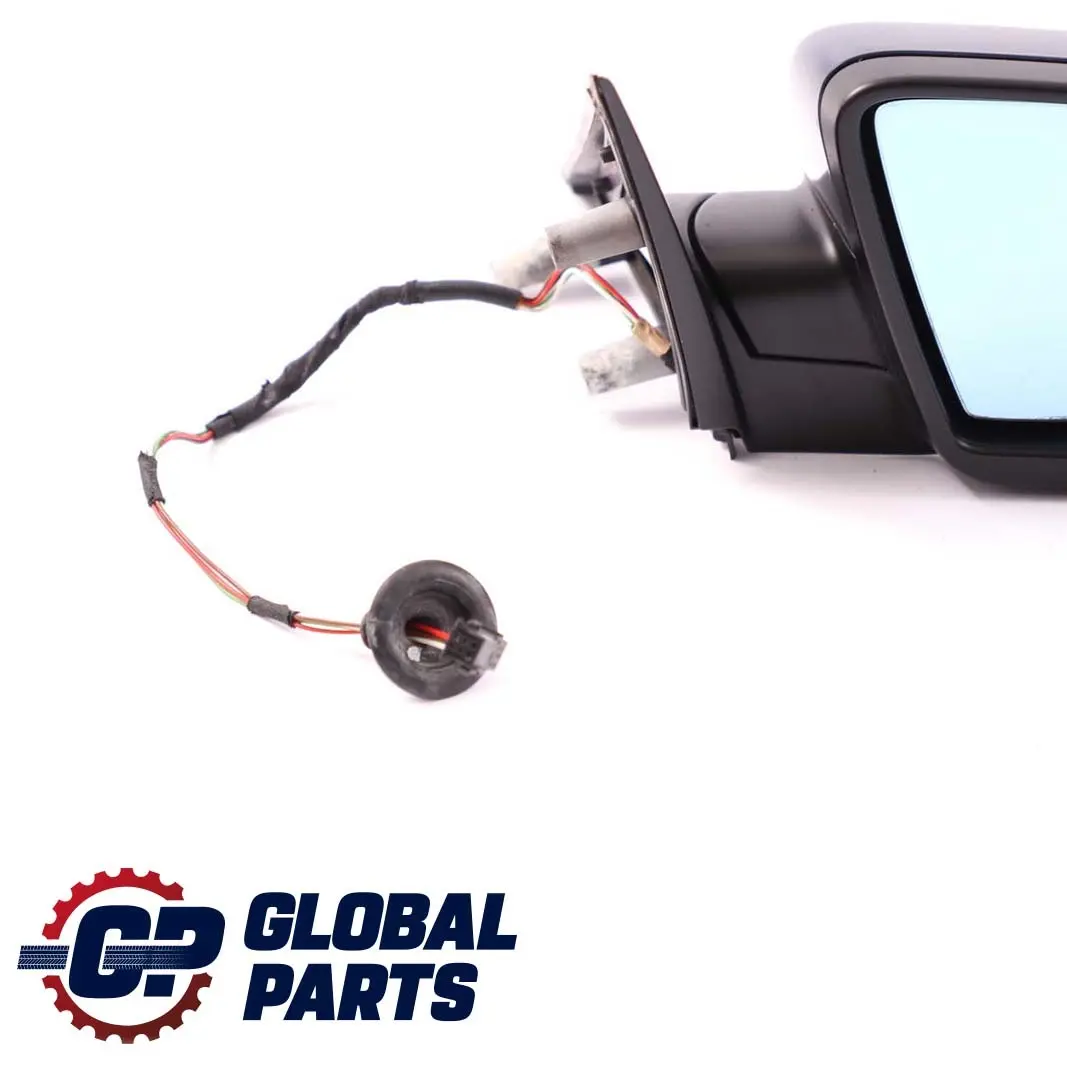 BMW 5 Series E60 E61 2 Heated Right Wing Mirror O/S Mysticblau Blue Metallic A07 - SKU rhd-7189486-MYS2 - Part number 7189486