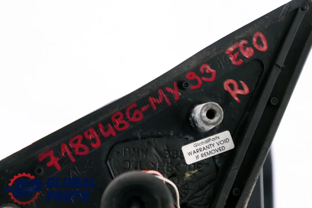 Heated Right Wing Mirror O/S Mysticblau Metallic Blue to BMW 5 Series 3 E60 E61 with Part number 7189486 BMW 5 Series 3 E60 E61 Heated Right Wing Mirror O/S Mysticblau Metallic Blue - SKU rhd-7189486-MYS3 - Part number 7189486