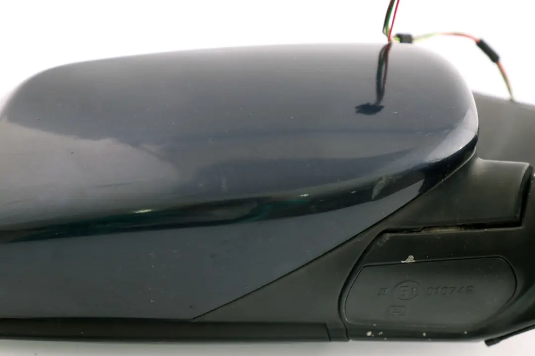 BMW 5 Series E60 E61 Heated Right Wing Mirror O/S Orientblau Orient Blue 317 - SKU rhd-7189486-OB - Part number 7189486