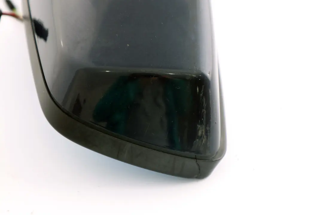 BMW 5 Series E60 E61 Heated Right Wing Mirror O/S Orientblau Orient Blue 317 - SKU rhd-7189486-OB - Part number 7189486
