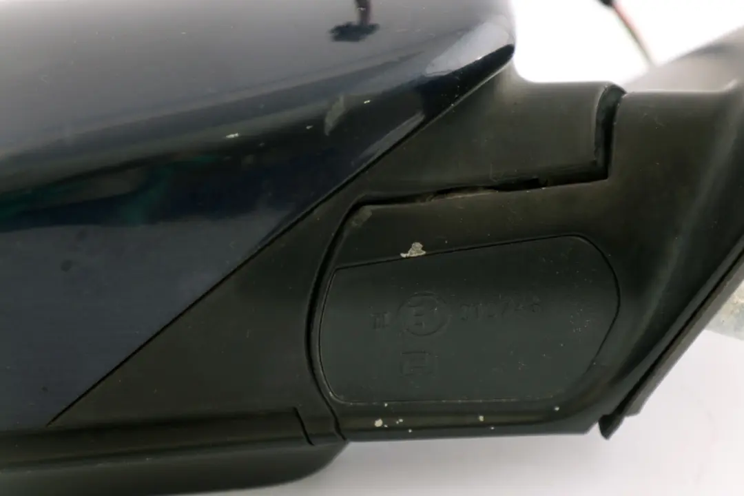 Heated Right Wing Mirror O/S Orientblau Orient Blue 317 to BMW 5 Series E60 E61 with Part number 7189486 BMW 5 Series E60 E61 Heated Right Wing Mirror O/S Orientblau Orient Blue 317 - SKU rhd-7189486-OB - Part number 7189486