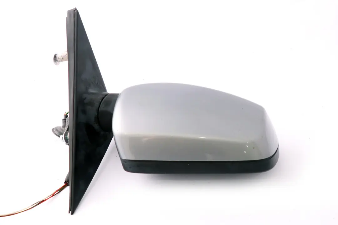 BMW 5 Series E60 E61 Heated Right Wing Mirror O/S Silbergrau Silver Grey A08 - SKU rhd-7189486-SBG - Part number 7189486