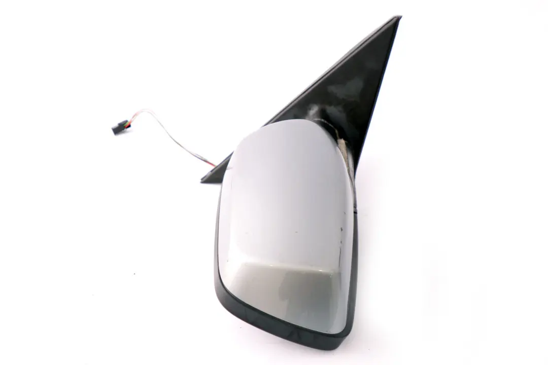 BMW 5 Series E60 E61 Heated Right Wing Mirror O/S Silbergrau Silver Grey A08 - SKU rhd-7189486-SBG - Part number 7189486