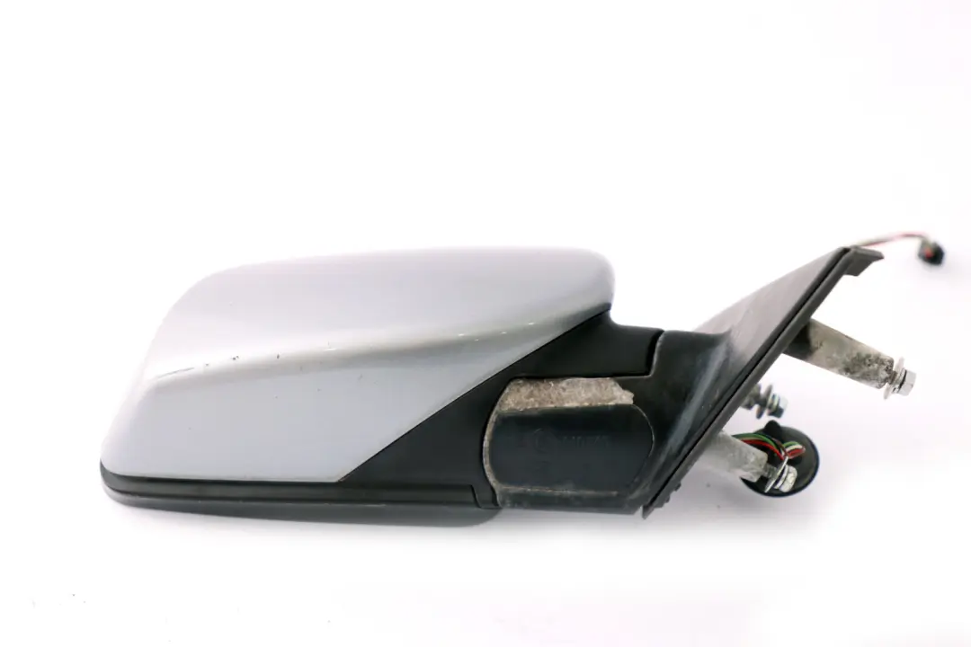 BMW 5 Series E60 E61 Heated Right Wing Mirror O/S Silbergrau Silver Grey A08 - SKU rhd-7189486-SBG - Part number 7189486