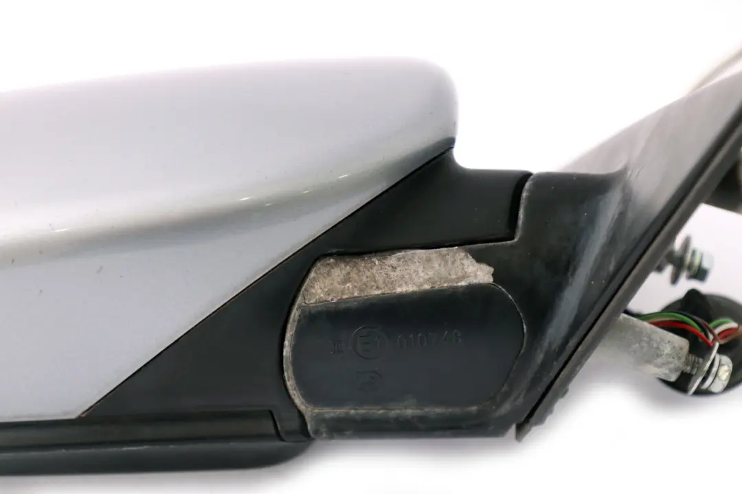 BMW 5 Series E60 E61 Heated Right Wing Mirror O/S Silbergrau Silver Grey A08 - SKU rhd-7189486-SBG - Part number 7189486
