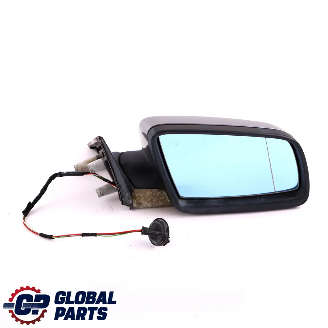 BMW 5 Series 1 E60 E61 Heated Right Wing Mirror O/S Silbergrau Silver Grey A08 - SKU rhd-7189486-SBG1 - Part number 7189486