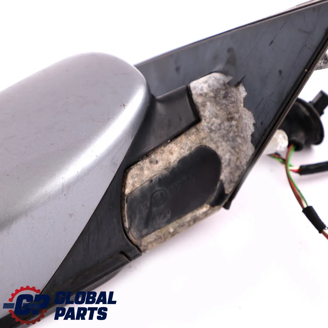 BMW 5 Series 1 E60 E61 Heated Right Wing Mirror O/S Silbergrau Silver Grey A08 - SKU rhd-7189486-SBG1 - Part number 7189486