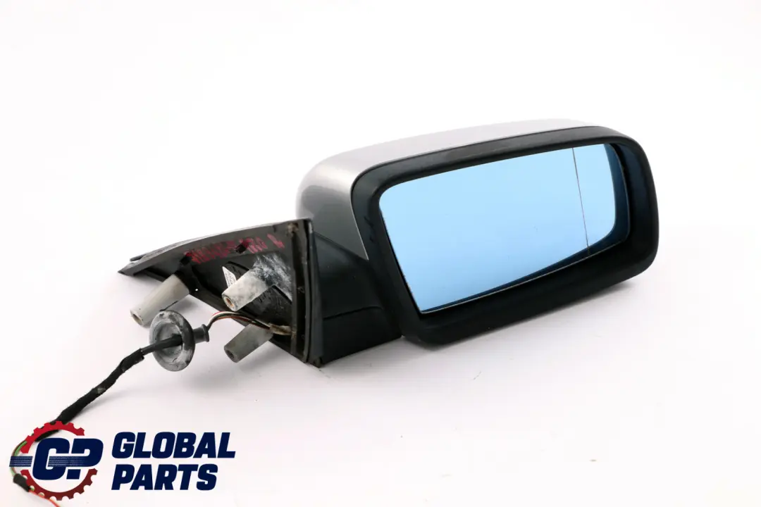 BMW 5 Series 1 E60 E61 Heated Right Wing Mirror O/S Titansilber Titanium Silver - SKU rhd-7189486-TS1 - Part number 7189486