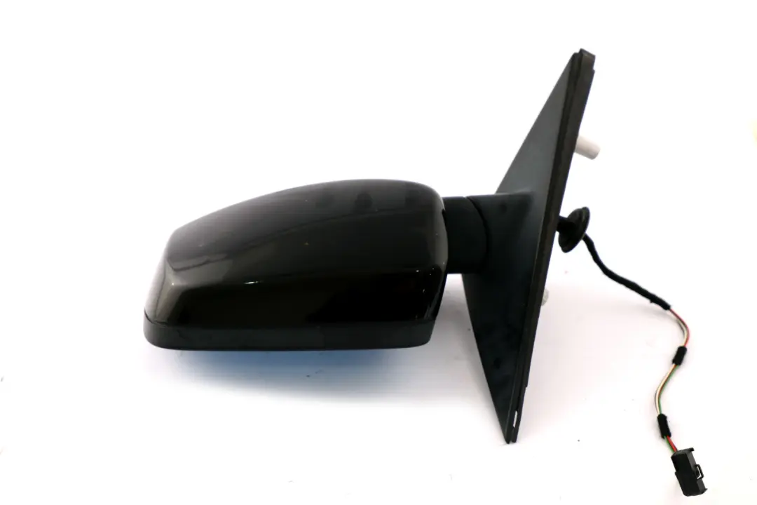 BMW 5 Series E60 E61 Heated Left Wing Mirror N/S Black Sapphire Metallic 475 - SKU rhd-7189487-BS - Part number 7189487