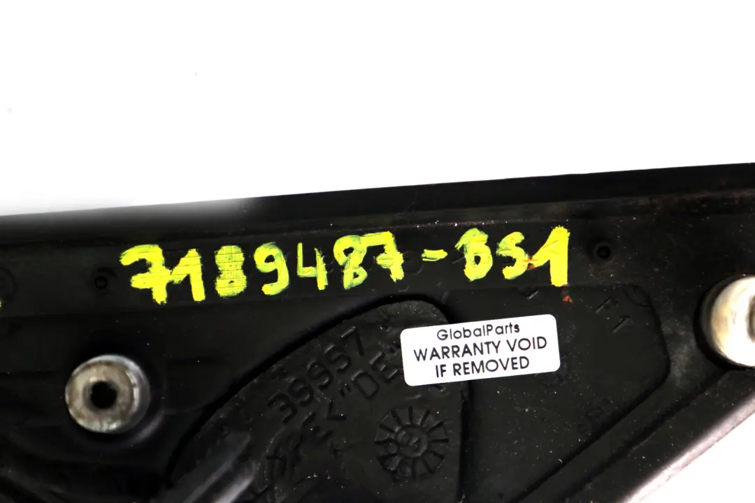 BMW 5 Series 1 E60 E61 Heated Left Wing Mirror N/S Black Sapphire Metallic 475 - SKU rhd-7189487-BS1 - Part number 7189487
