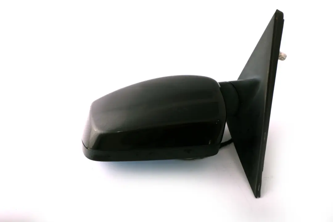 BMW 5 Series 1 E60 E61 Heated Left Wing Mirror N/S Black Sapphire Metallic 475 - SKU rhd-7189487-BS1 - Part number 7189487